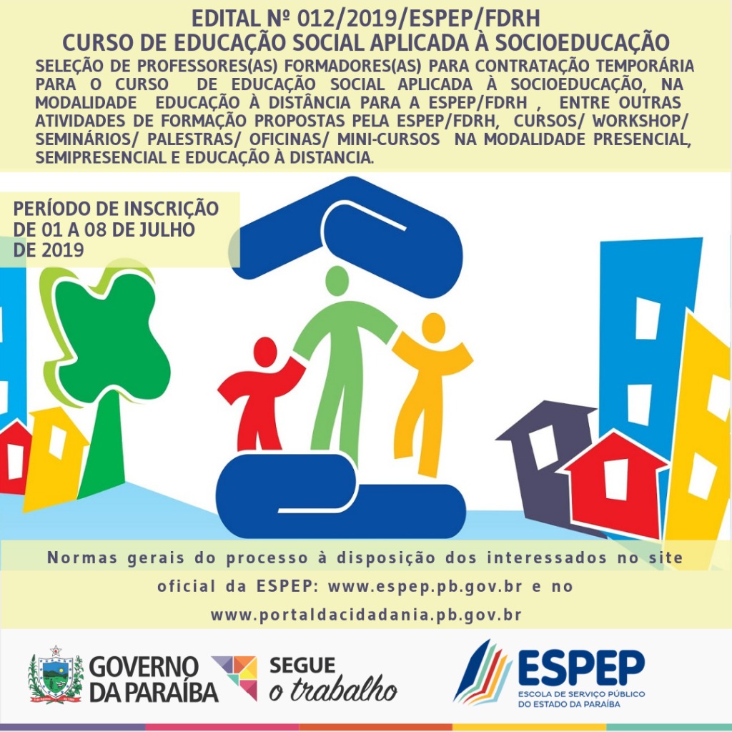 BANNER EDITAL 012/ESPEP - ABERTURA.