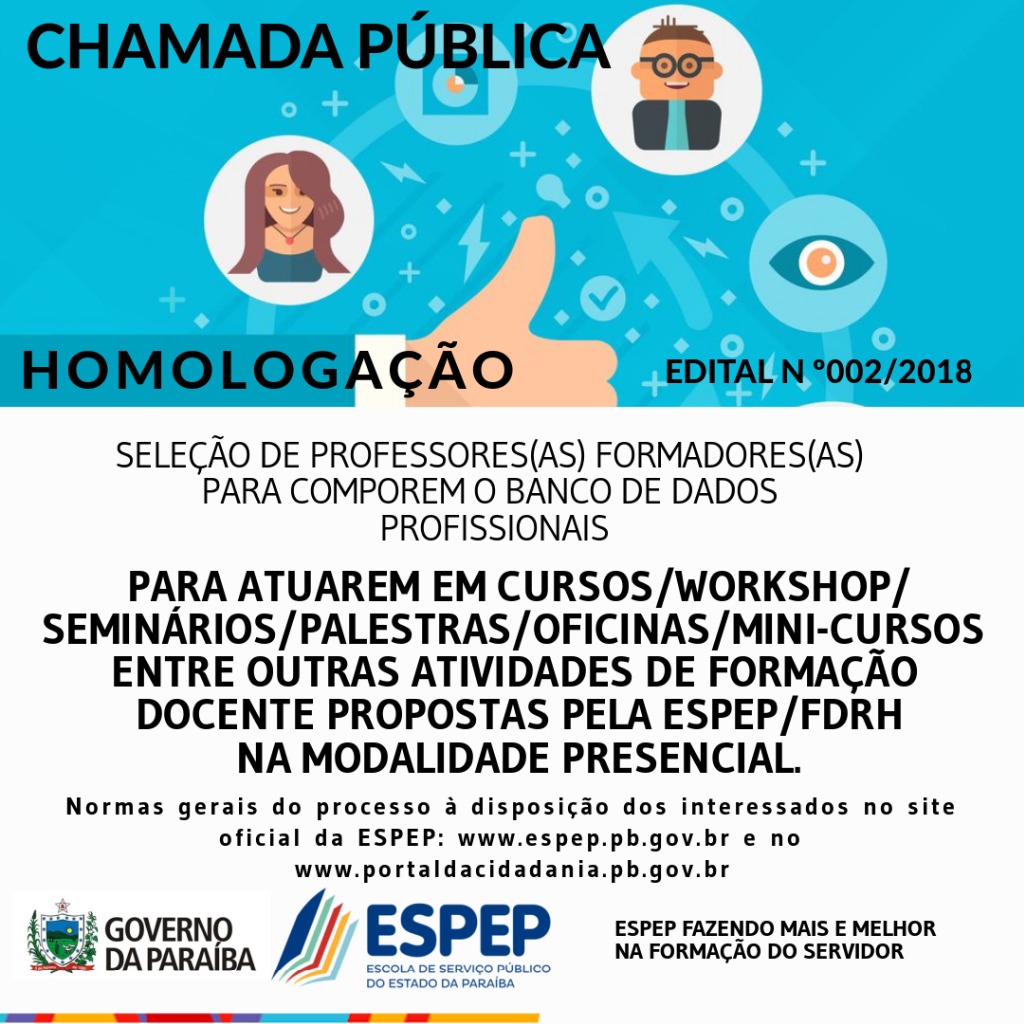 BANNER CHAMADA 02/18 HOMOLOGAÇÃO