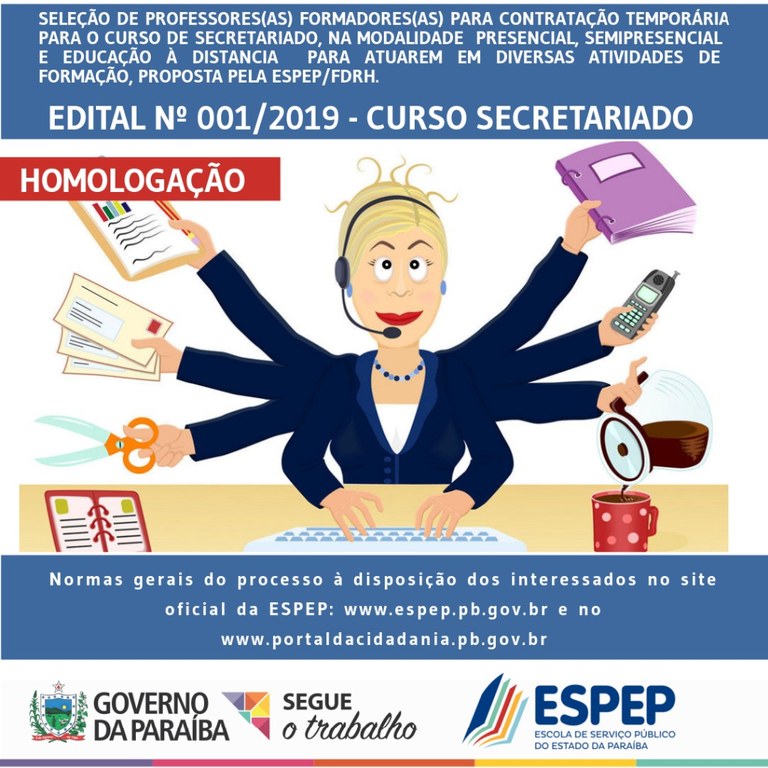 HOMOLOGAÇÃO - EDITAL 001-2019