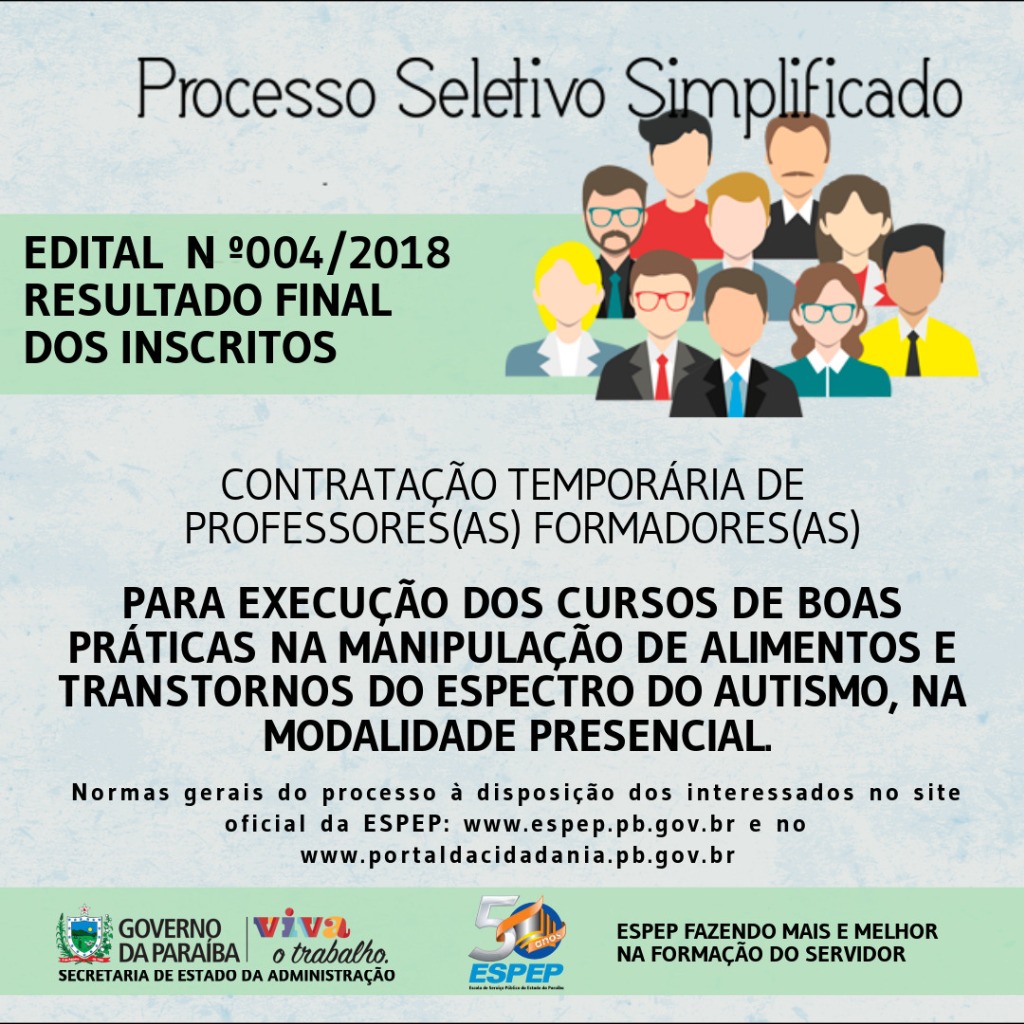 BANNER RESULTADO FINAL EDITAL 004