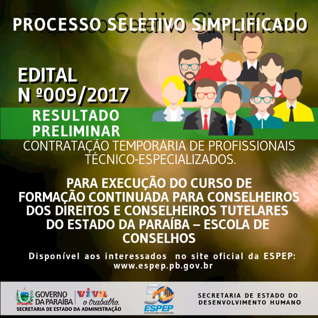 Resultado Preliminar - edital n º009