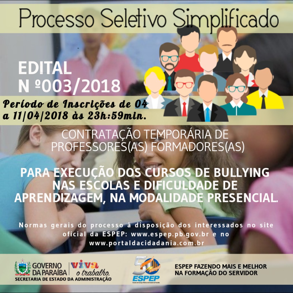 EDITAL 003/2018 - ABERTURA