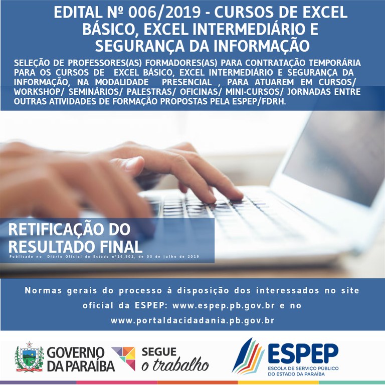 Clique aqui e confira as retificações