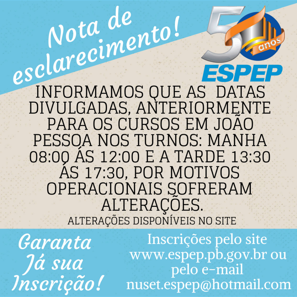 NOTA DE ESCLARECIMENTO