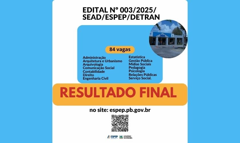 Processo Seletivo Simplificado de ESTÁGIO EXTRACURRICULAR, para exercício no DETRAN