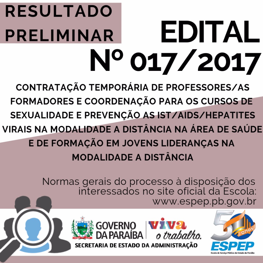 BANNER - RESULTADO PRELIMINAR